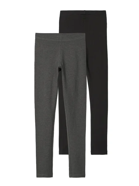 NAME IT Leggings NKFVivian gri închis negru