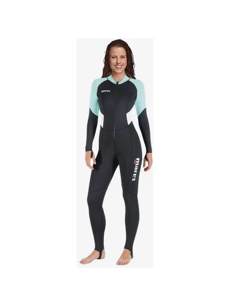 Mares Rash Guard Trilastic Ocieplacz Kombinezon Długi Rękaw Niebieski XXL czarny