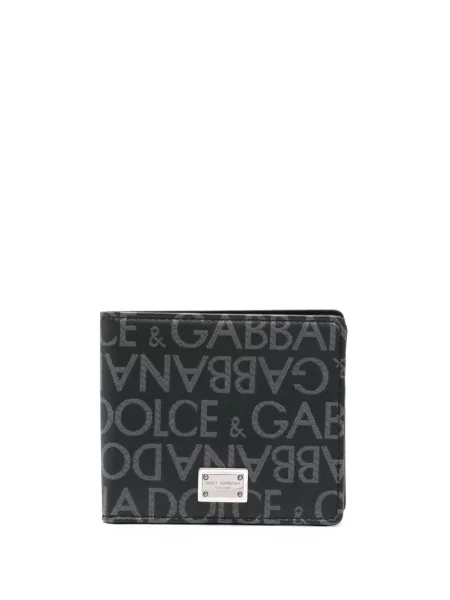Portofel Dolce & Gabbana din jacard negru
