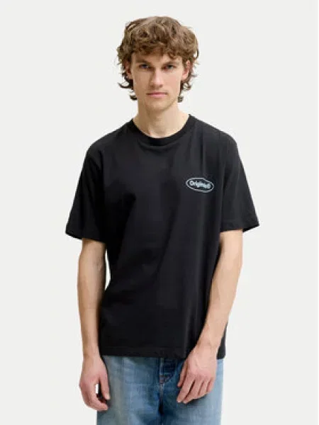 JACK & JONES Majica pijeska / pastelno plava / lubenica roza crna