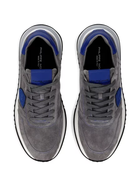Sneakerși Philippe Model Paris din piele de căprioară gri