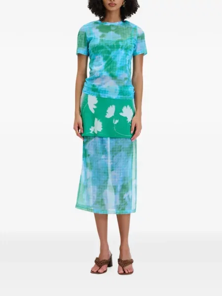Tricou Ph5 cu model floral cu imagine plasă verde