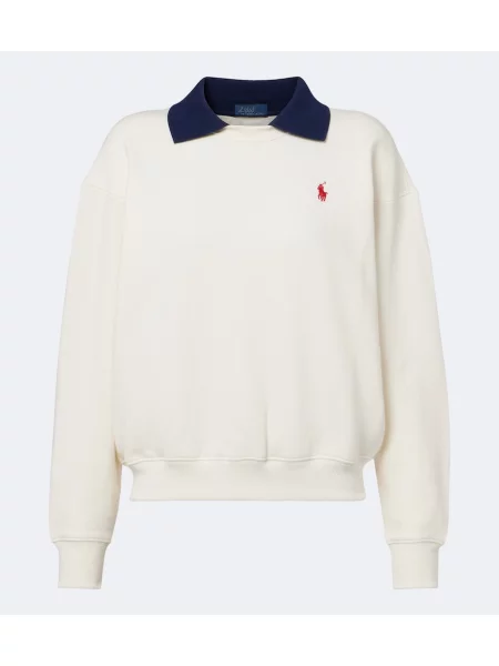 Tricou polo Polo Ralph Lauren din jerseu alb