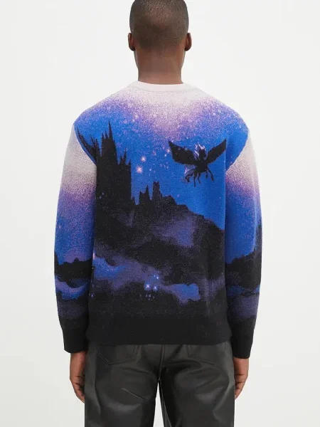 Aries pulover de lână Pegasus Knit violet