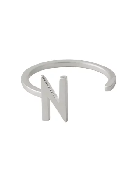 Stříbrný prsten Design Letters