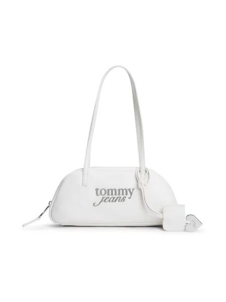 Tommy Jeans Geantă de umăr argintiu alb