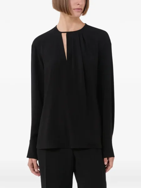 Bluză Max Mara plisată negru