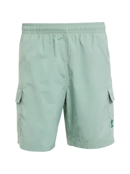 Pantaloni scurți Adidas cu dungi verde