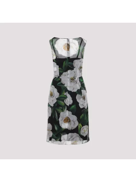 Jedwabna sukienka Dolce And Gabbana czarna
