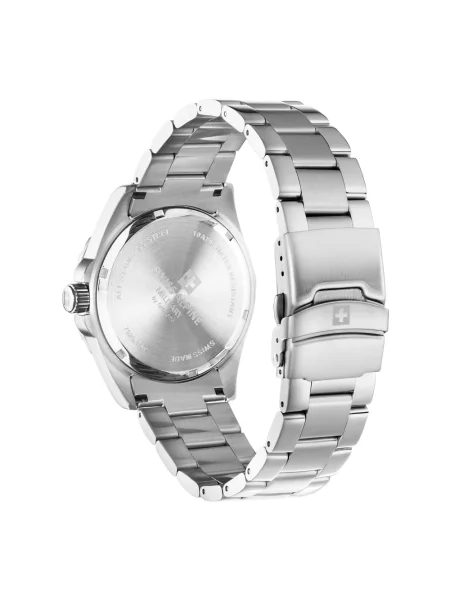 Lniany zegarek Swiss Alpine Military szary