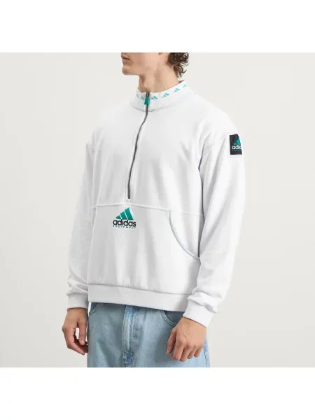 Sweter z golfem Adidas biały