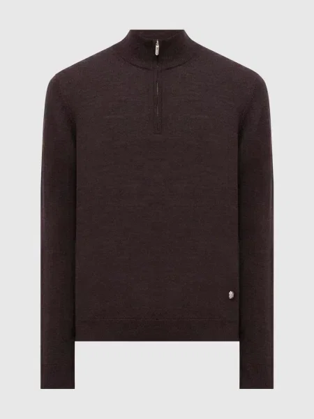 Шелковый свитер Bertolo Cashmere коричневый