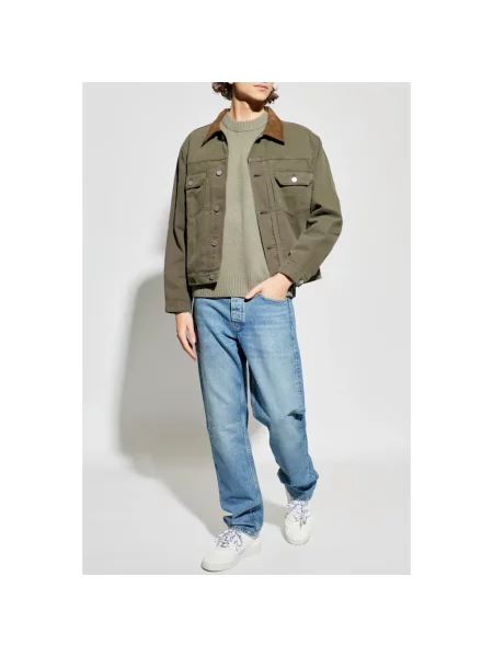 Jeansy straight leg Frame niebieskie