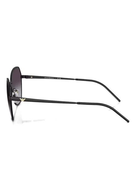 Ochelari de soare Emporio Armani cu imprimeu geometric negru