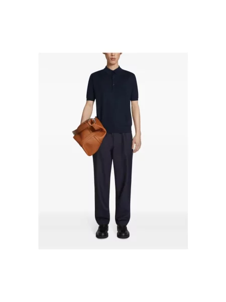 Koszulka polo Dries Van Noten niebieska