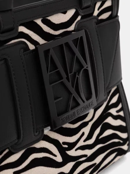 Кожаная сумка шоппер Armani Exchange