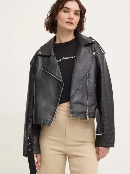 Рокерско яке Answear Lab преходен модел черно