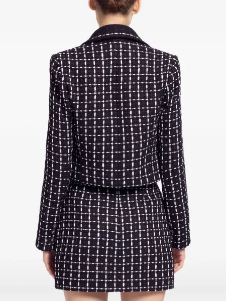 Tvídová bunda Elie Saab černá