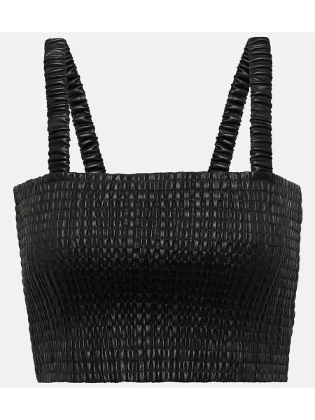 Cropp top Proenza Schouler din piele alb