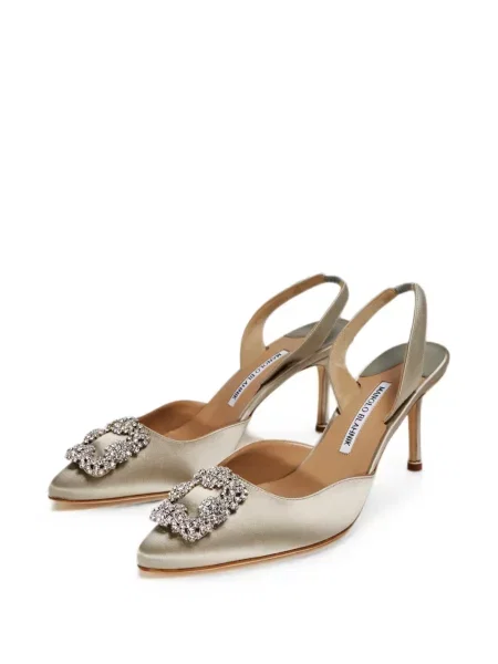 Pantofi cu toc Manolo Blahnik gri