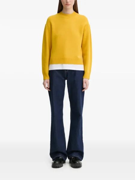 Pulover A.p.c. cu autograf galben