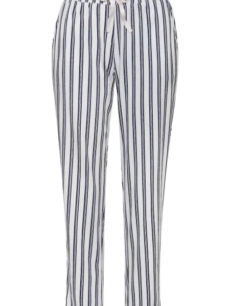 S.Oliver Pantaloni de pijama albastru marin alb