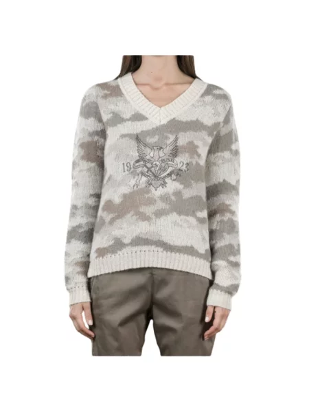 Sweter Aeronautica Militare szary