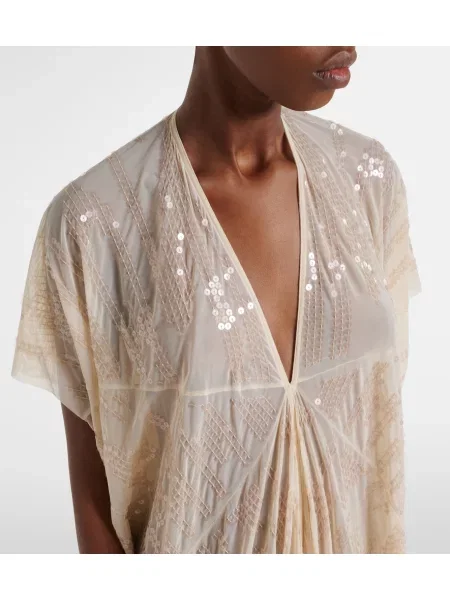 Rochie Rick Owens din tul alb