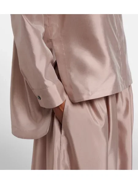 Cămașă 's Max Mara din satin roz