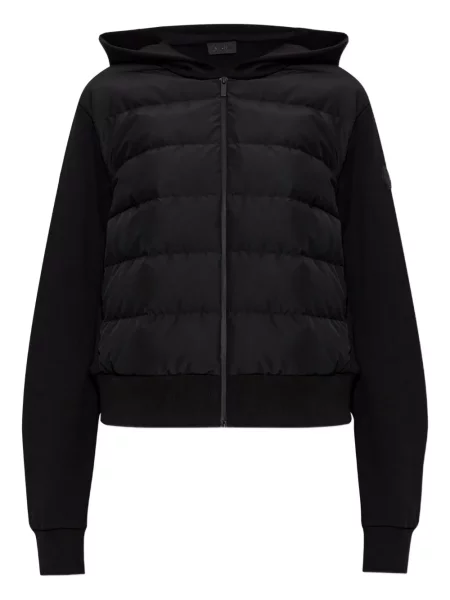 Geacă Moncler cu glugă negru