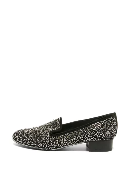 Szarvasbőr loafer Stuart Weitzman fekete