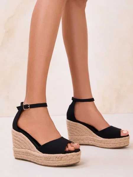 Lipsy Sandale cu baretă negru