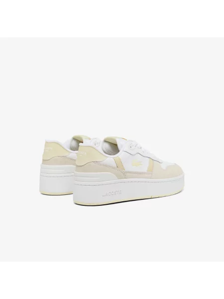Кроссовки Lacoste на платформе белые