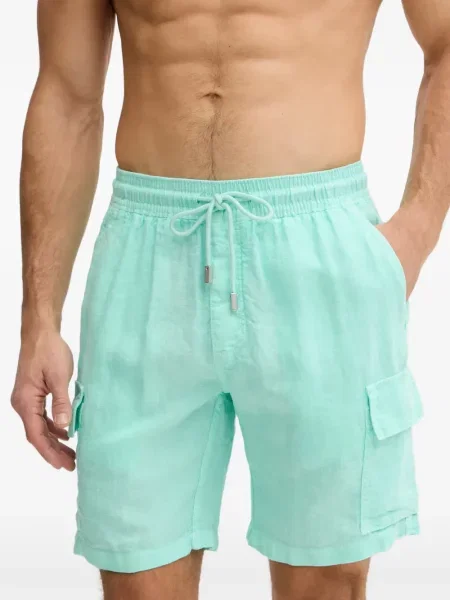 Pantaloni scurți cargo Vilebrequin cu cordon verde