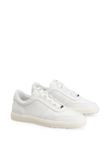 Sneakerși Tod's din piele cu buline alb