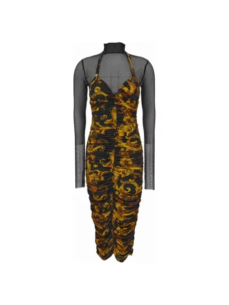 Sukienka jeansowa Versace Jeans Couture czarna