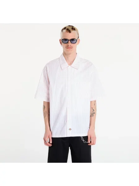 Cămașă Dickies Venedocia Stripe Shirt Short Sleeve White XS alb