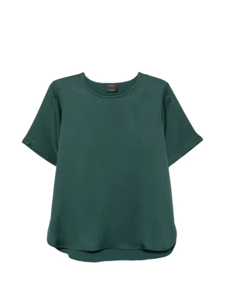 Scurt tricou Antonelli din satin verde