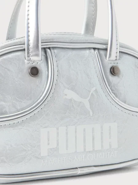 PUMA Taška cez rameno svetlosivá / biela žltá