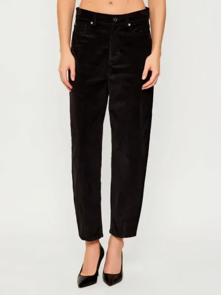 Liu Jo De catifea reiată pantaloni | Straight fit negru