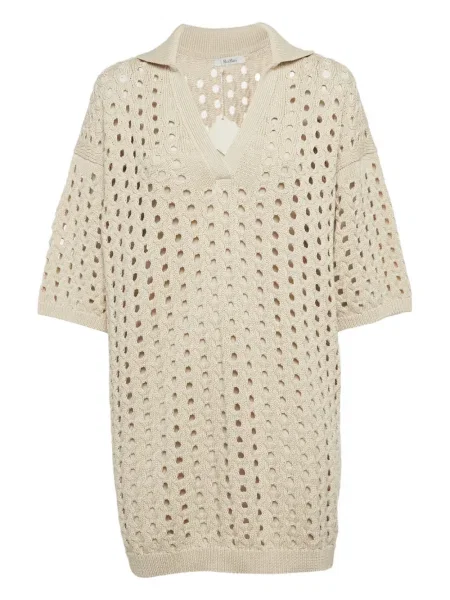 Dzianinowa mała sukienka mini Max Mara garniturowa