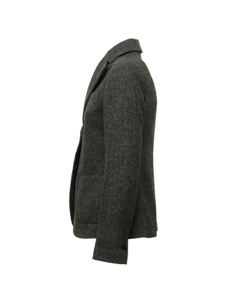 Sacou Circolo 1901 cu model herringbone verde