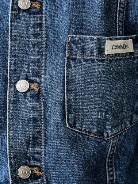 Calvin Klein Jeans яке дамско от деним синьо