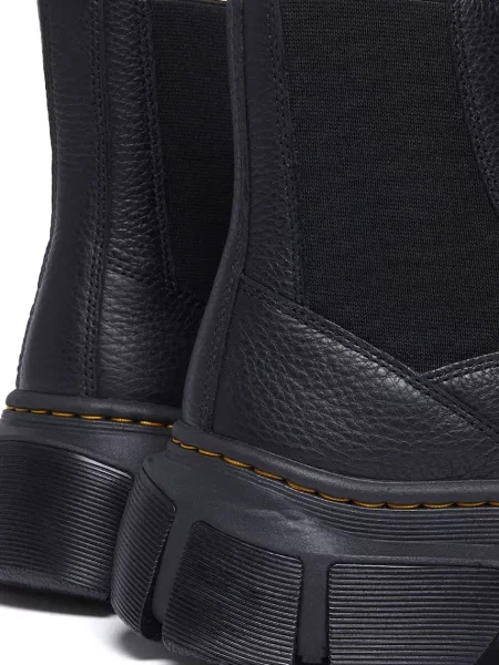 Кожаные ботинки челси Dr. Martens на платформе черные