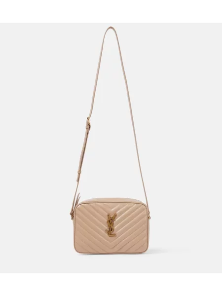 Geanta de piele Saint Laurent din piele roz