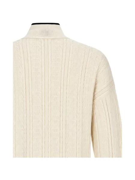 Dzianinowy sweter Adidas z dekoltem w serek do biegania niebieski
