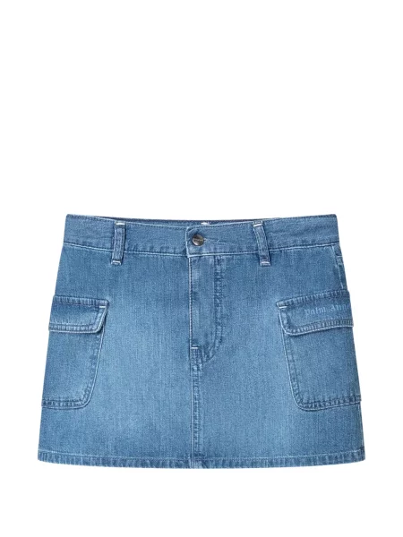 Spódnica mini dziecięca Palm Angels niebieska