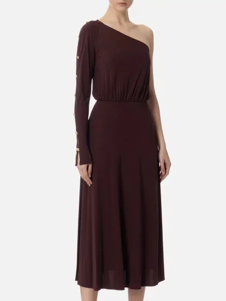 Платье Elisabetta Franchi коричневое