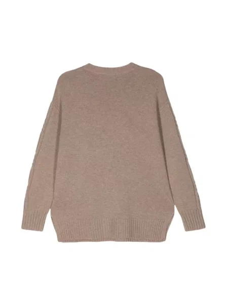 Sweter Max Mara z kaszmiru beżowy