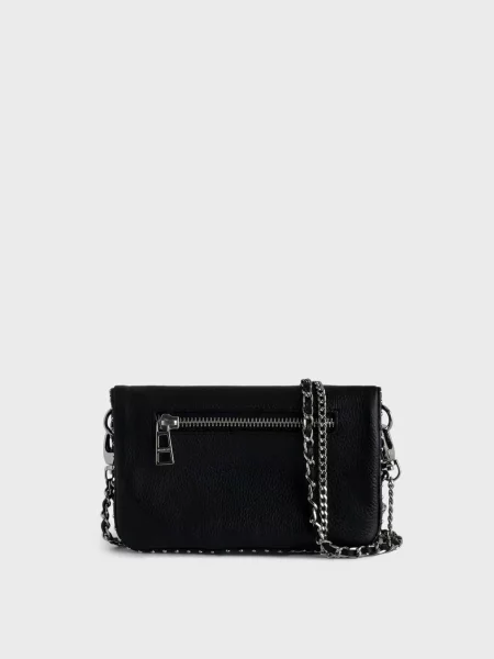 Кожаный клатч Zadig&voltaire черный